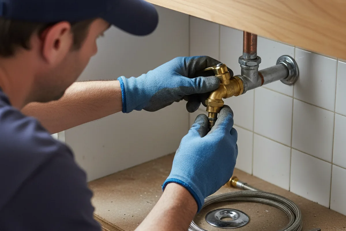 Shutoff valve and fitting work during Emergency Plumbing in Sardis